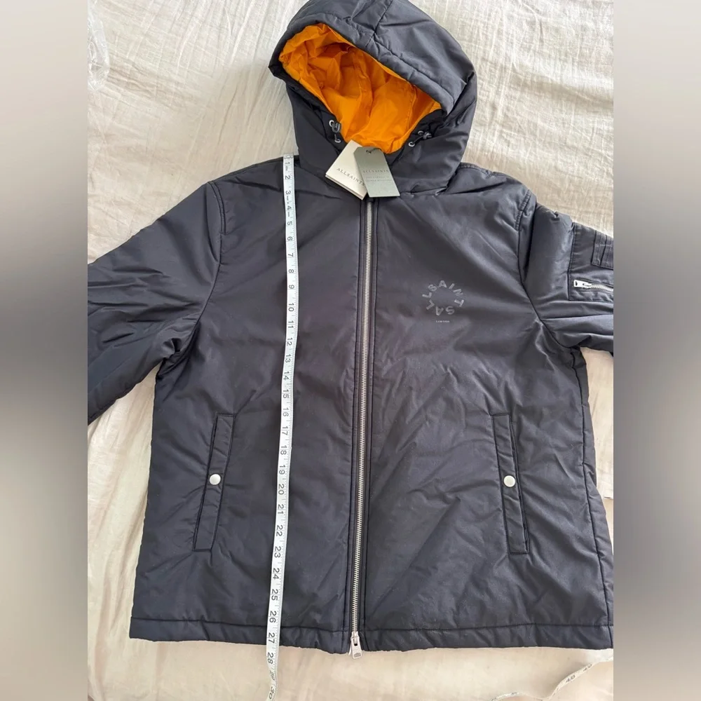 ALLSAINTS TIERRA Jacket Men Hoodie ROCKPILE LOGO SOLD OUT MSRP $419 NWT - Picture 4 of 8